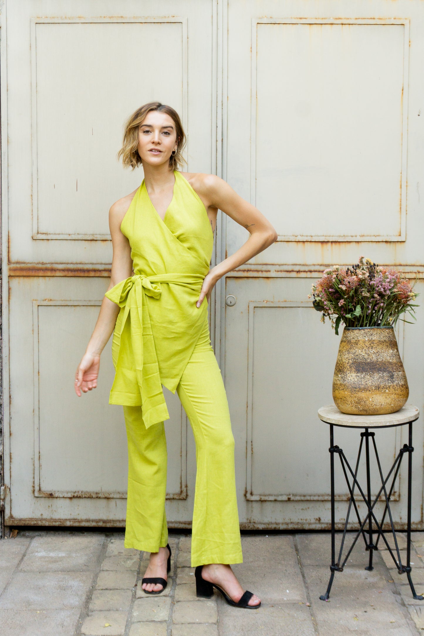 TOP LINO LAURA VERDE
