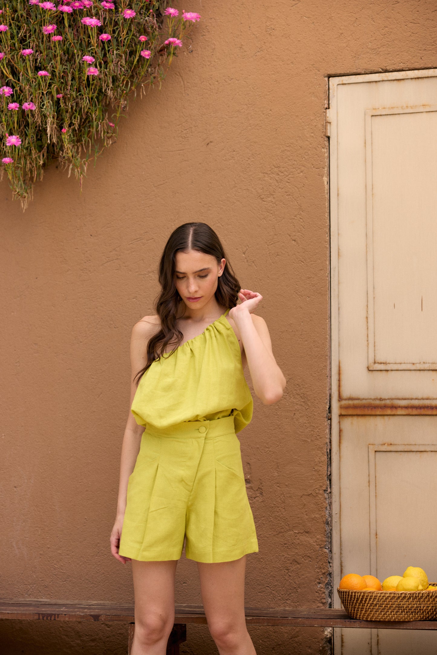 SHORT LINO RITA VERDE