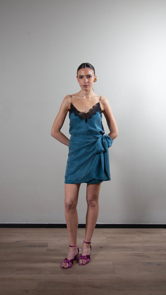 Falda Adela Azul