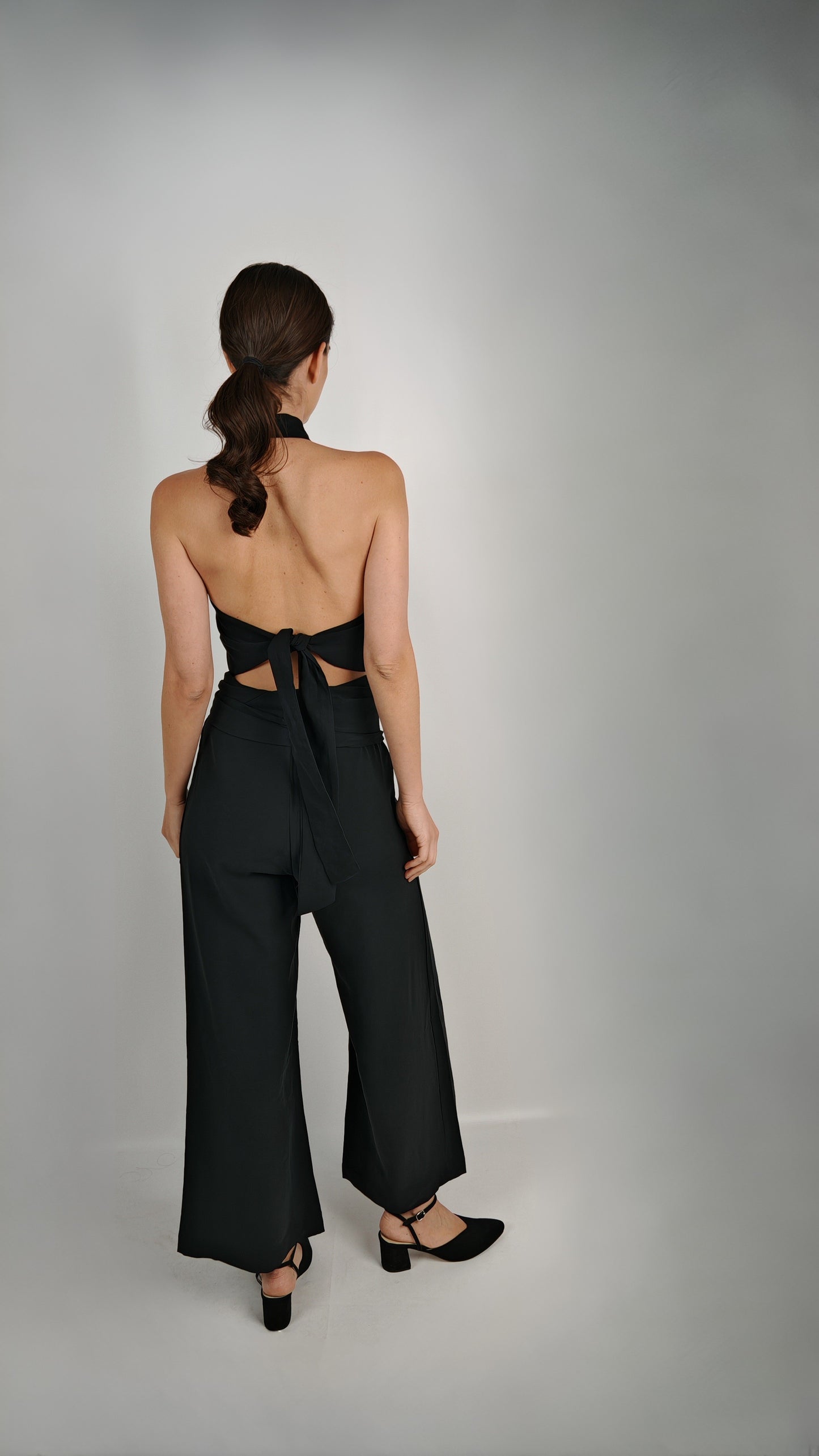 Pantalón Sara Cupro Negro