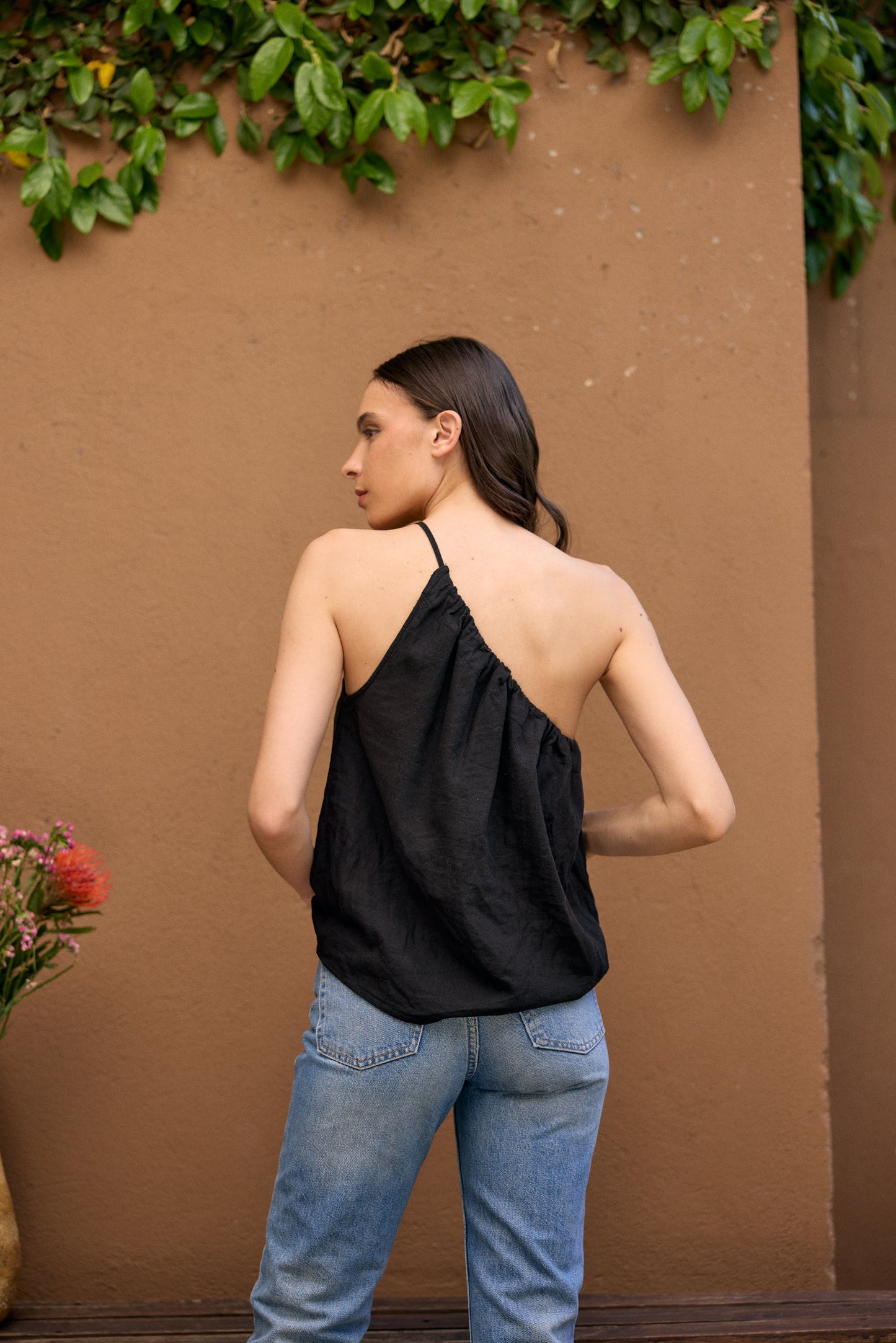 BLUSA LINO SOFIA NEGRA