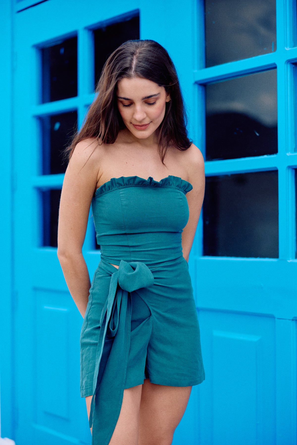 SHORT REBECA LINO PETROLEO