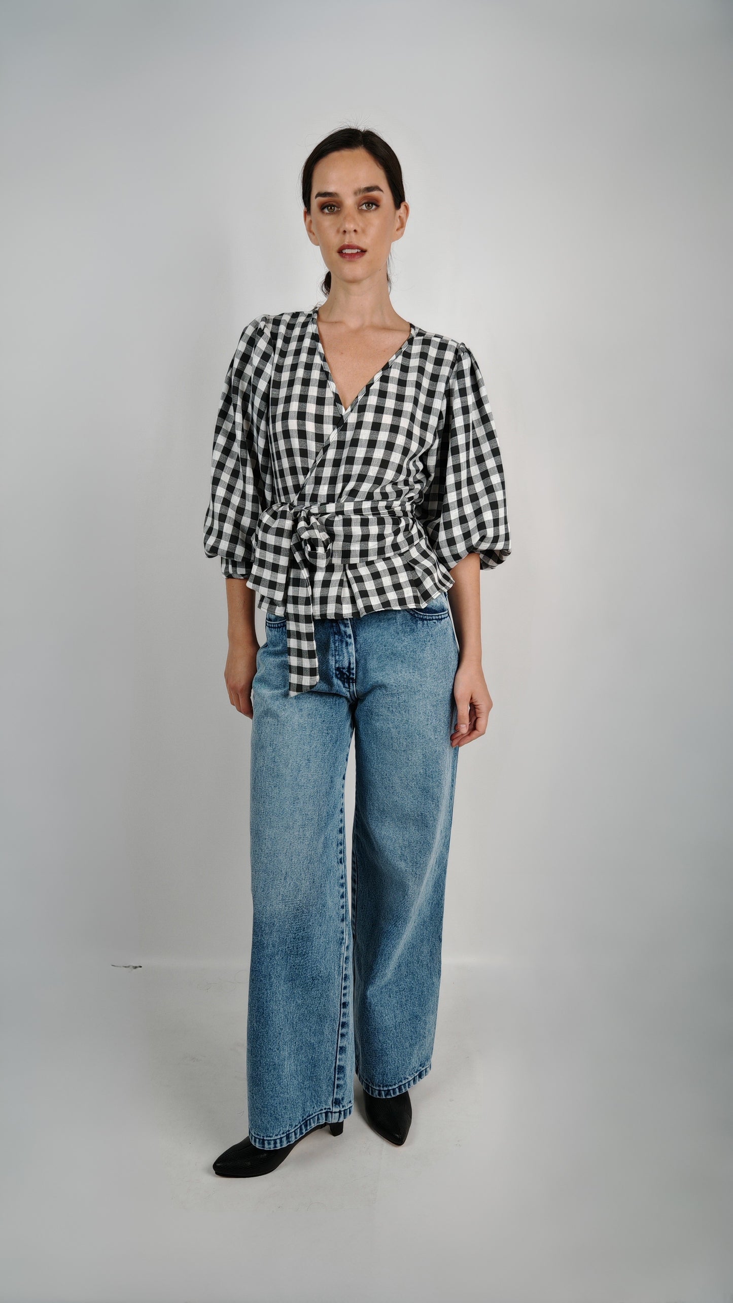 Blusa Carolina Lino Vichy