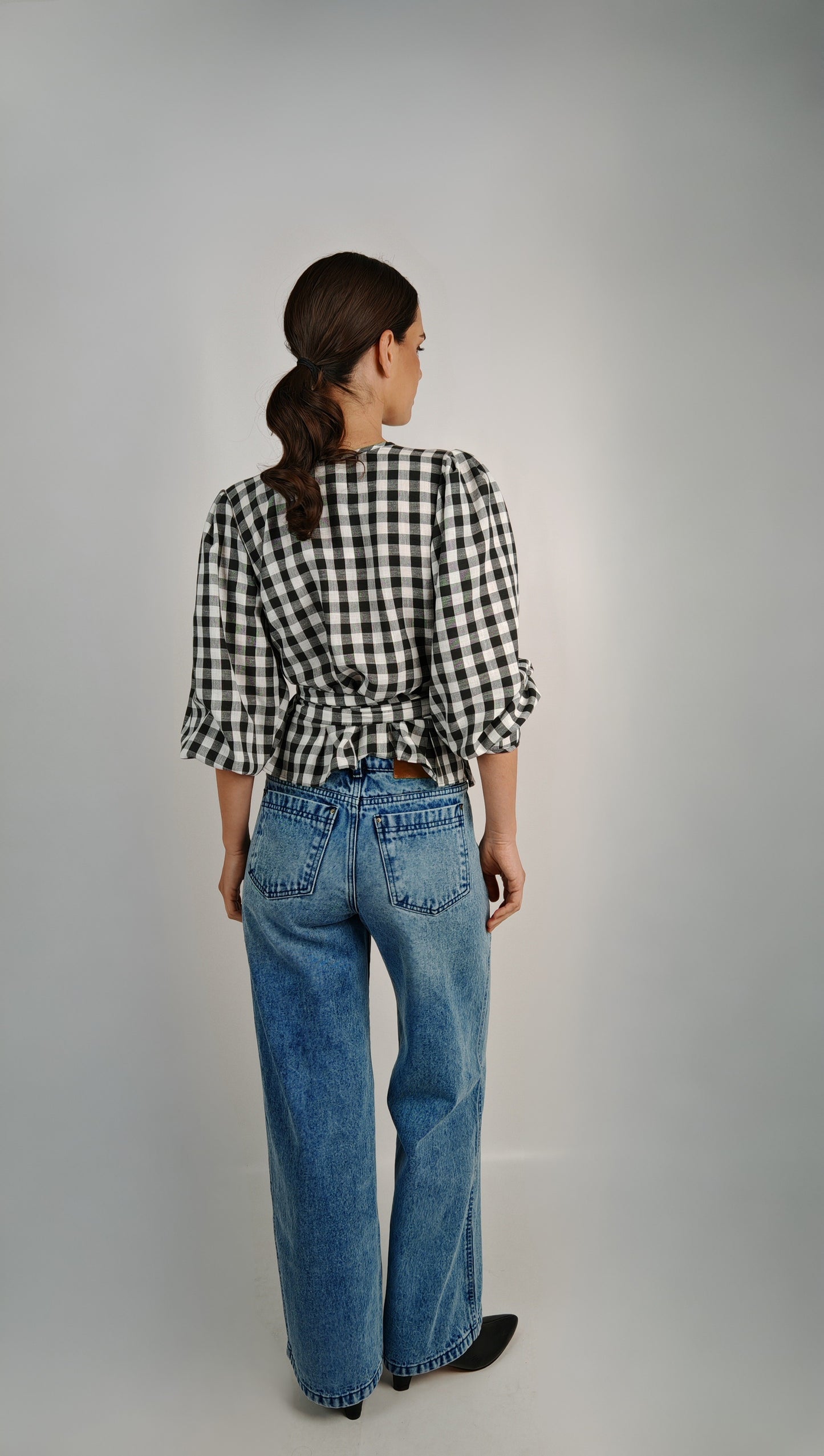 Blusa Carolina Lino Vichy