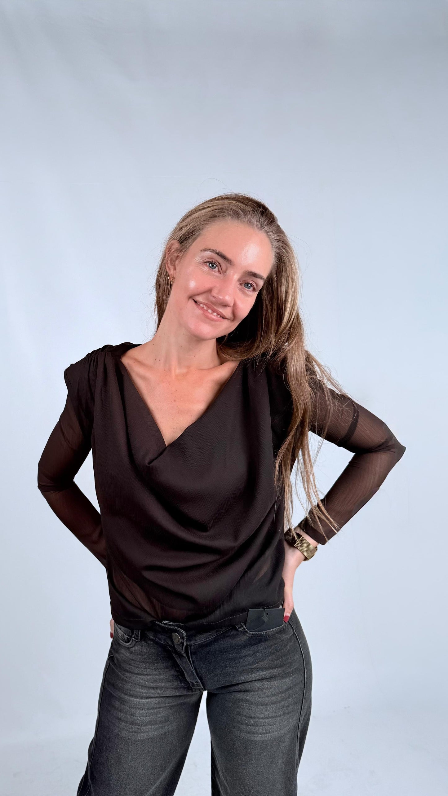 Blusa Violeta Chocolate