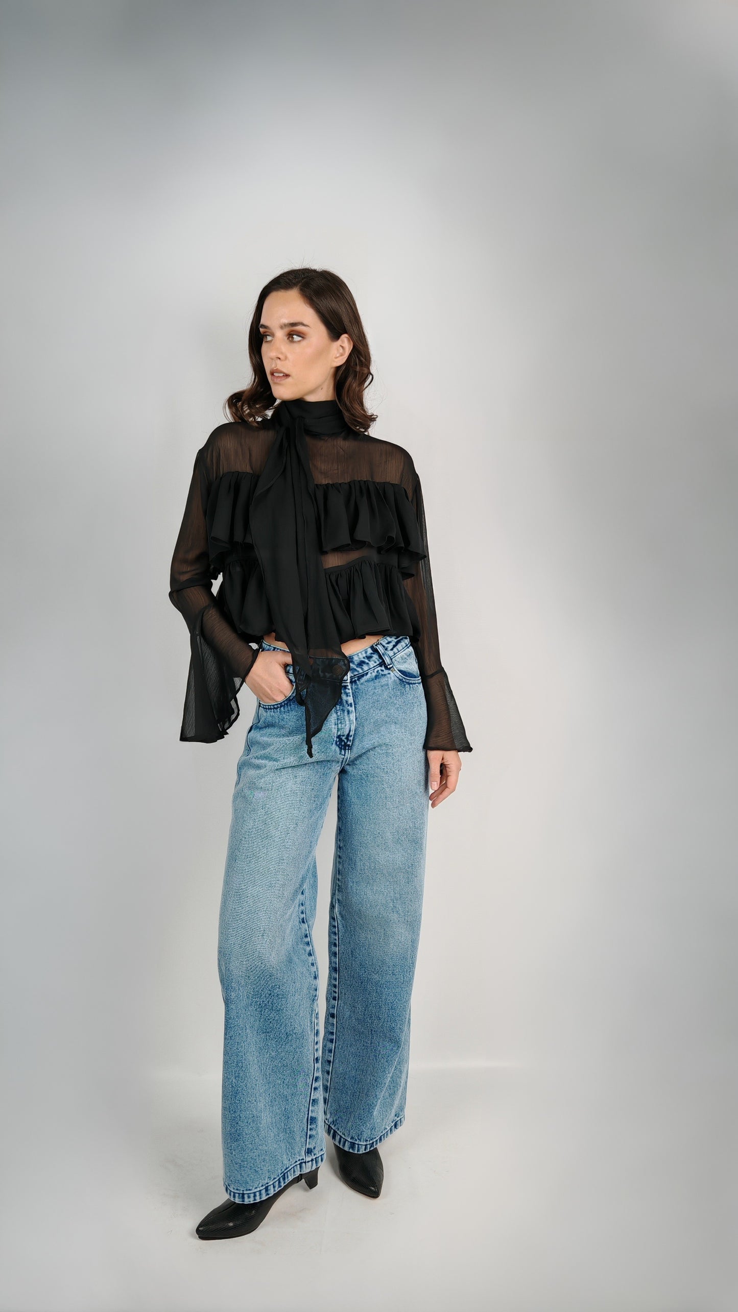 Blusa Rosa Negra