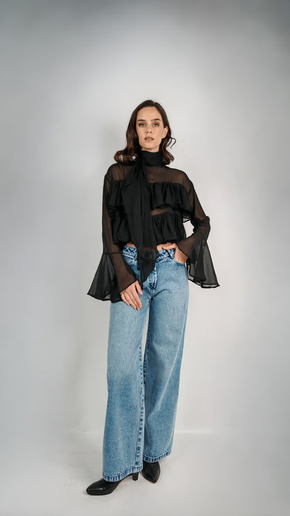 Blusa Rosa Negra