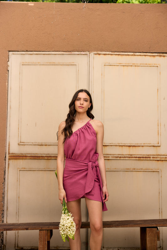 BLUSA LINO SOFIA ROSADA