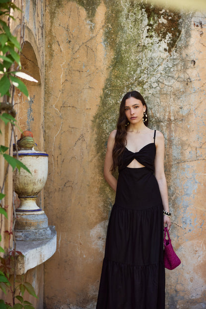 Vestido Camila Lino Negro
