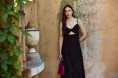 Vestido Camila Lino Negro