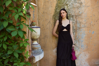 Vestido Camila Lino Negro