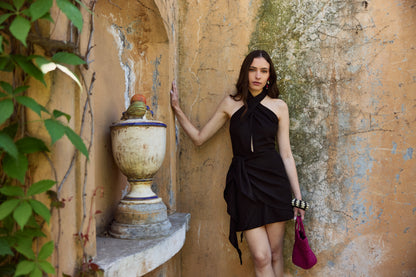 Vestido Isabel Lino Negro
