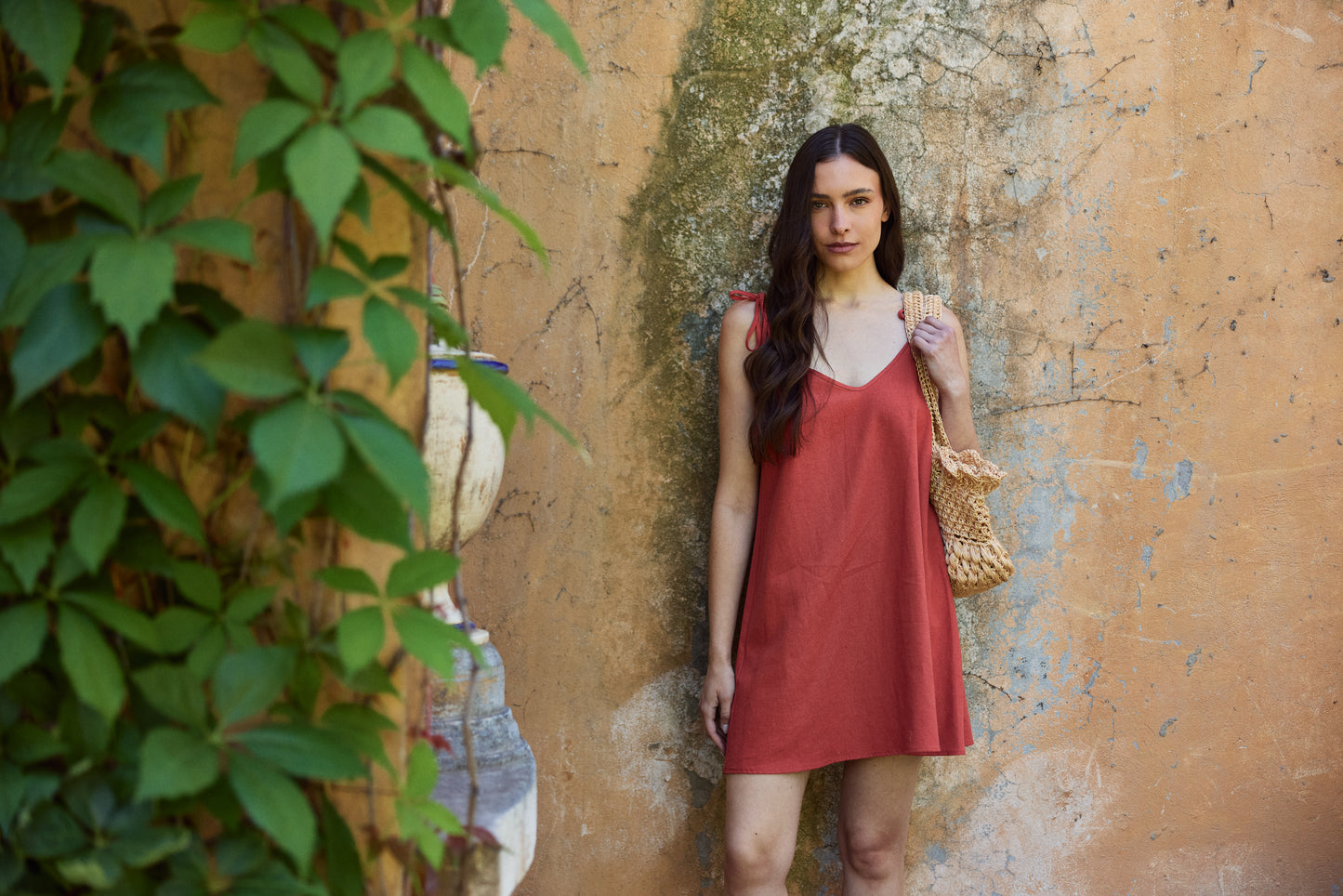 Vestido Natalia Terracota