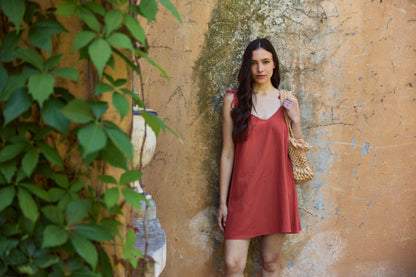 Vestido Natalia Terracota