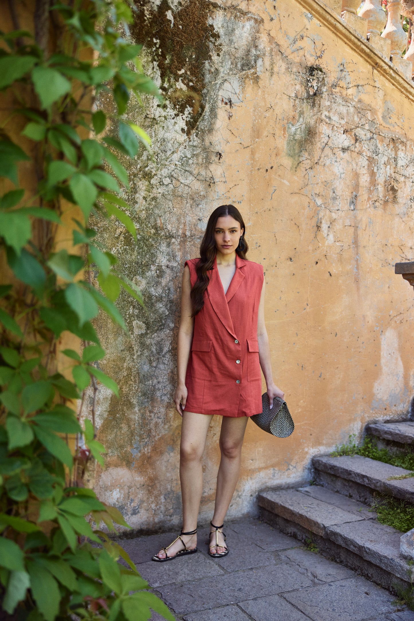 Vestido Renata Terracota