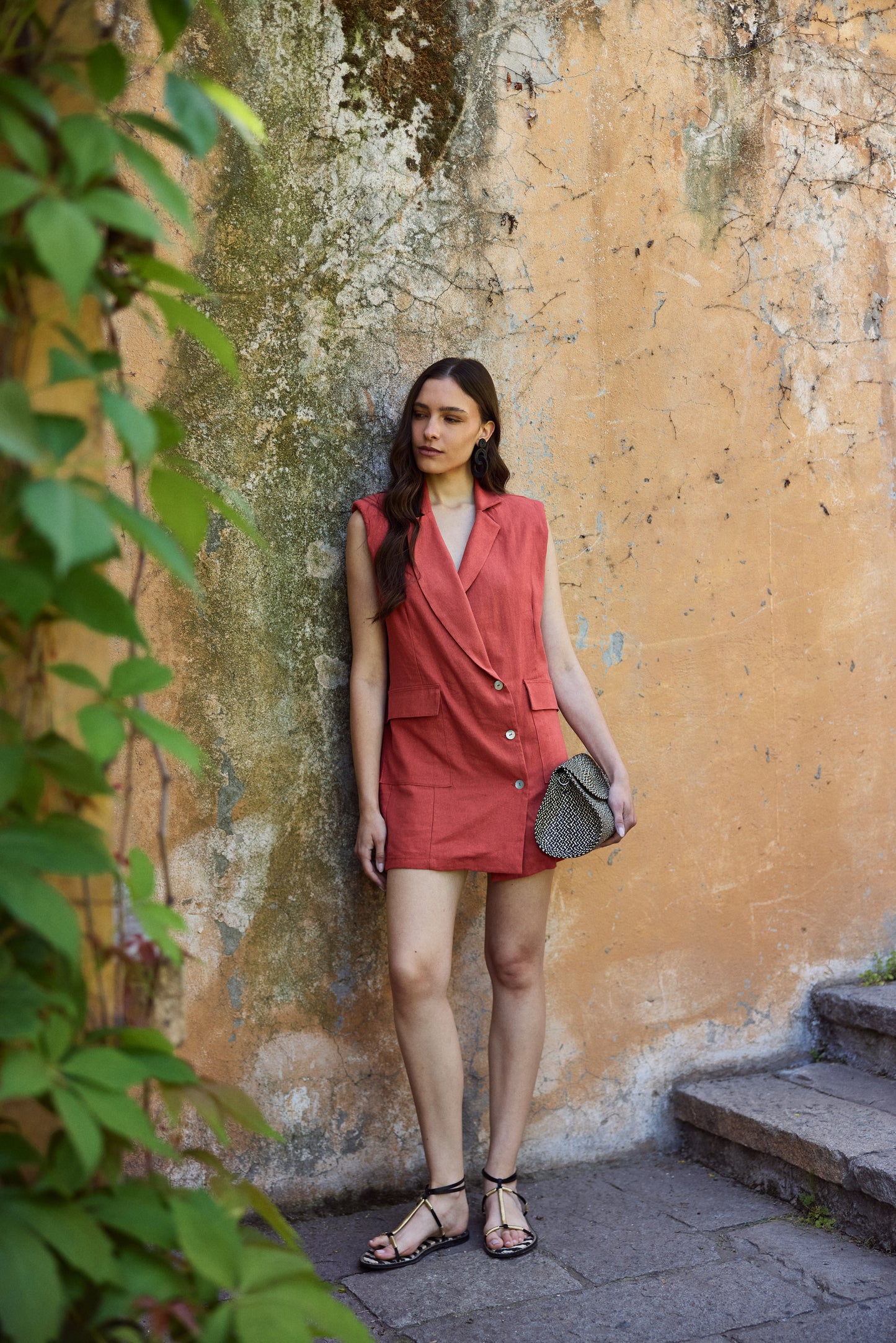 Vestido Renata Terracota