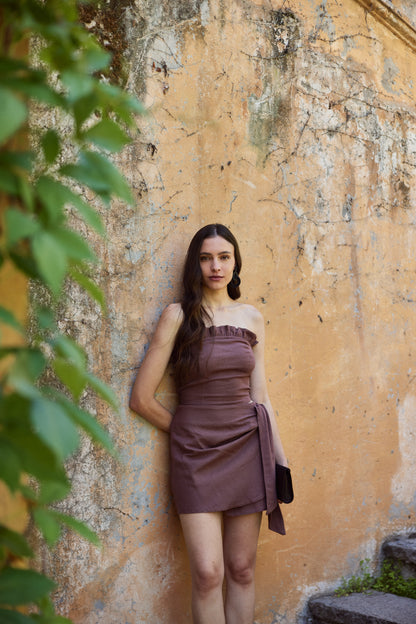 Falda Adela Chocolate