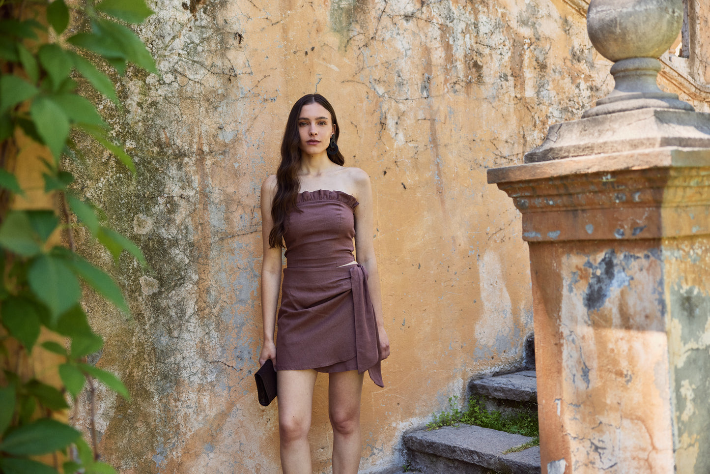 Falda Adela Chocolate