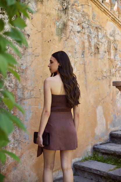 Falda Adela Chocolate