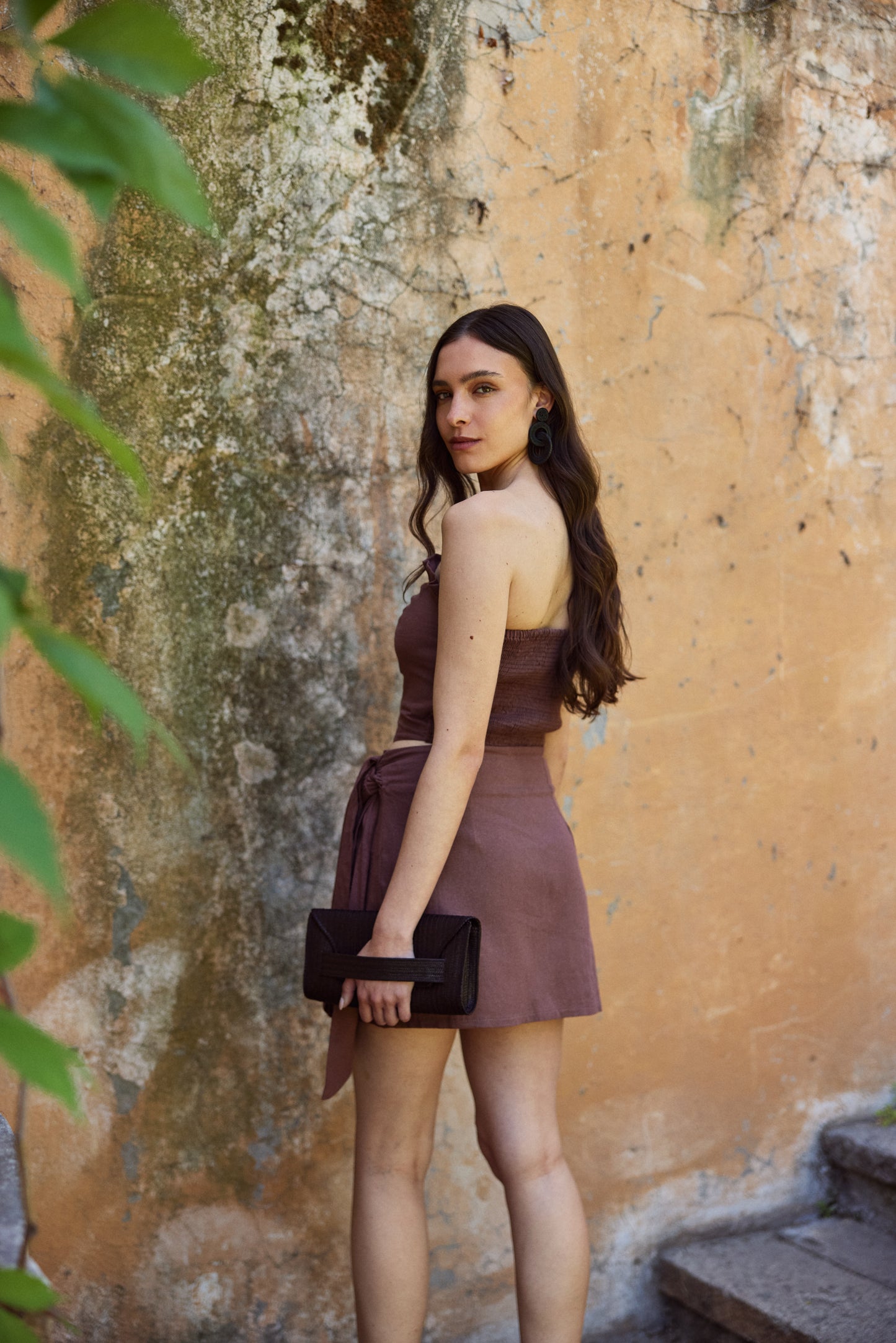 Falda Adela Chocolate