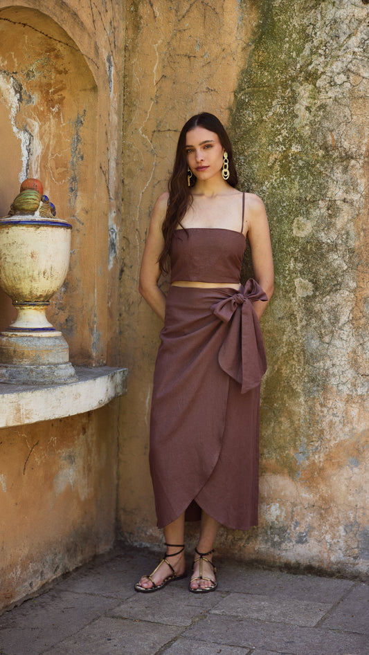 Falda Antonia Chocolate