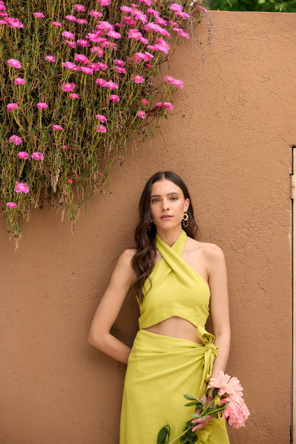 TOP LINO MATILDA VERDE