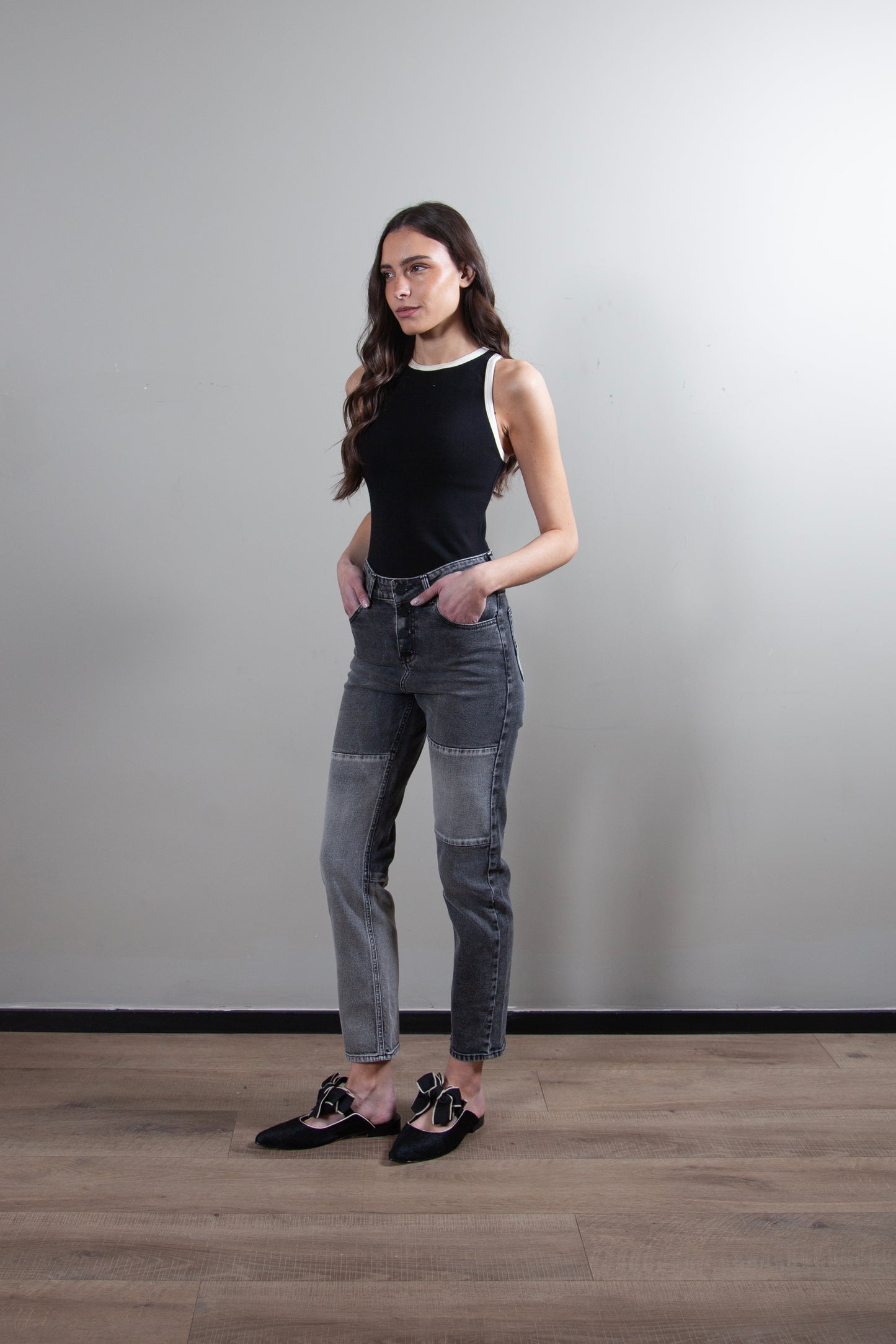 Jeans Alba Gris