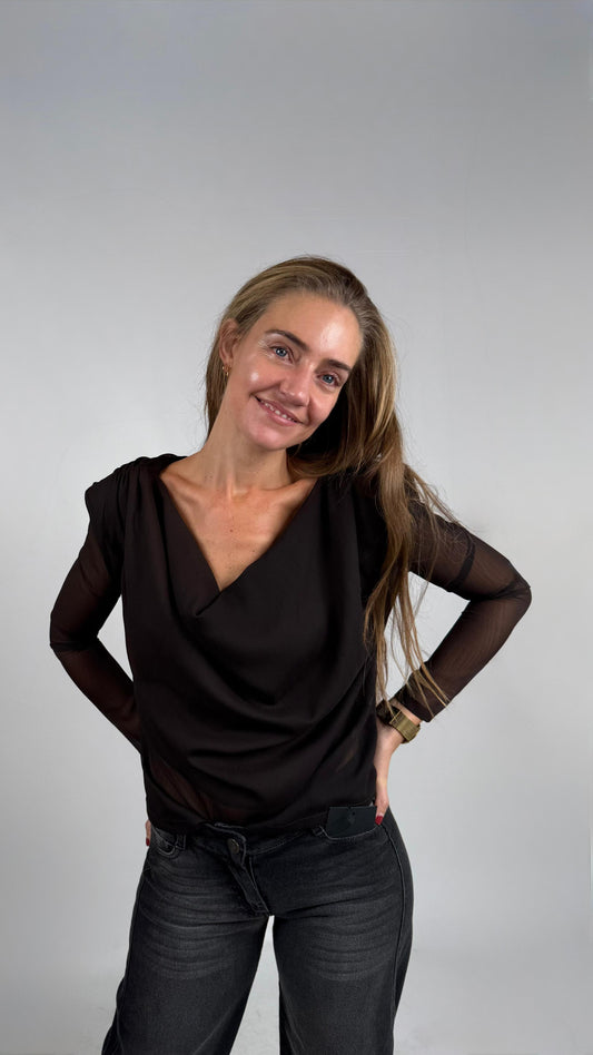 Blusa Violeta Chocolate