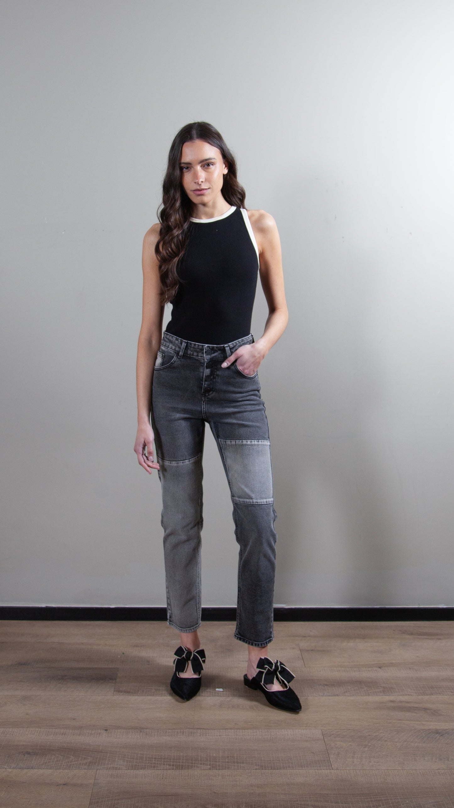Jeans Alba Gris