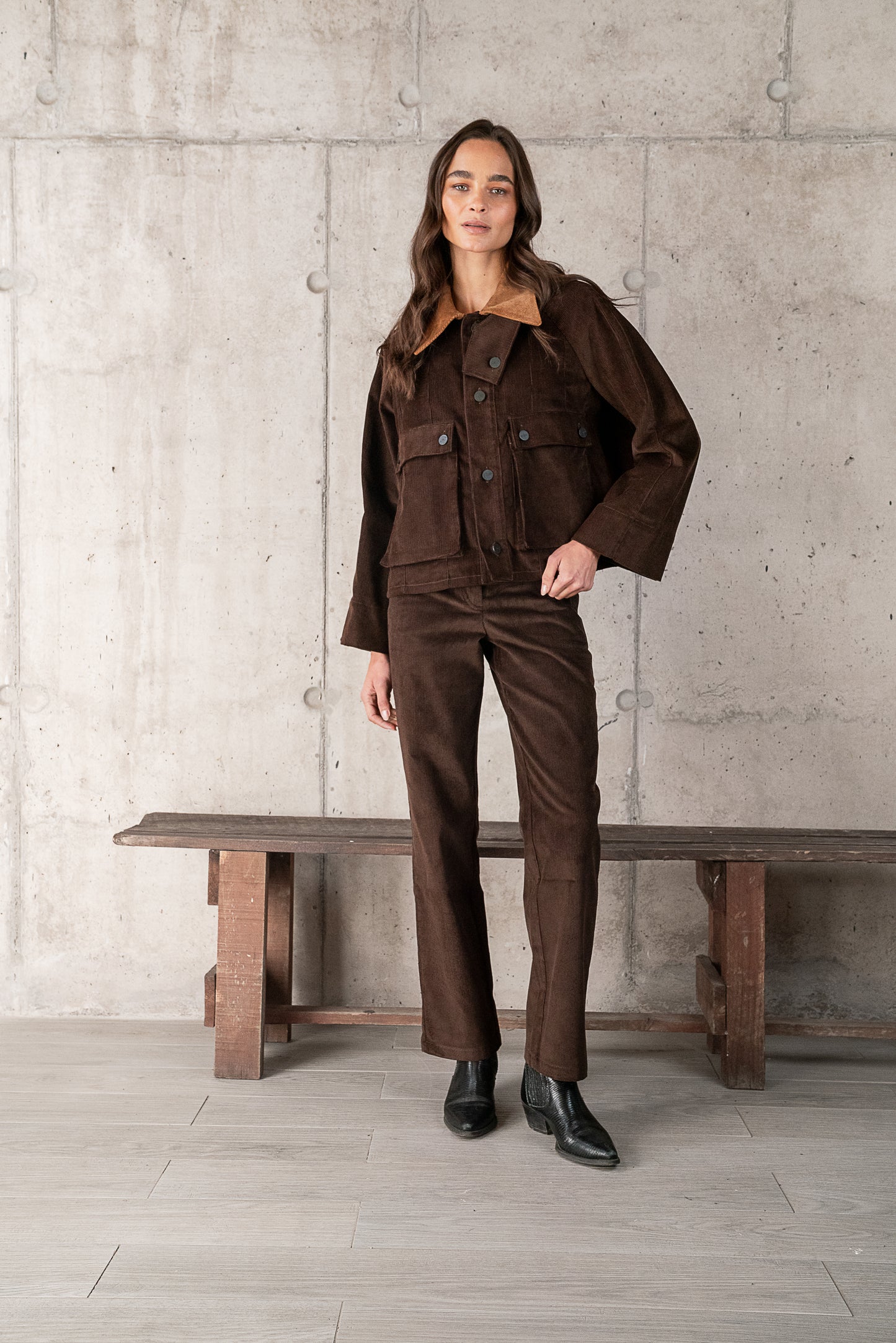 CHAQUETA CARLOTA CHOCOLATE