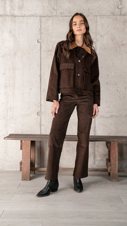 CHAQUETA CARLOTA CHOCOLATE