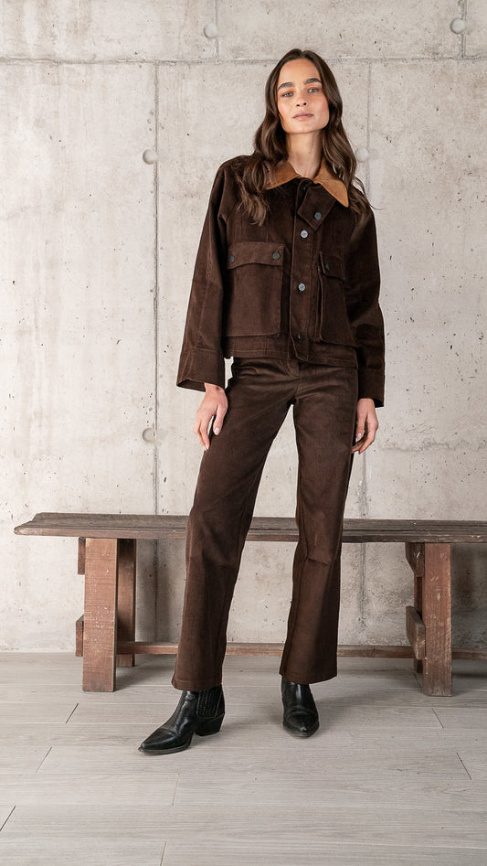 CHAQUETA CARLOTA CHOCOLATE