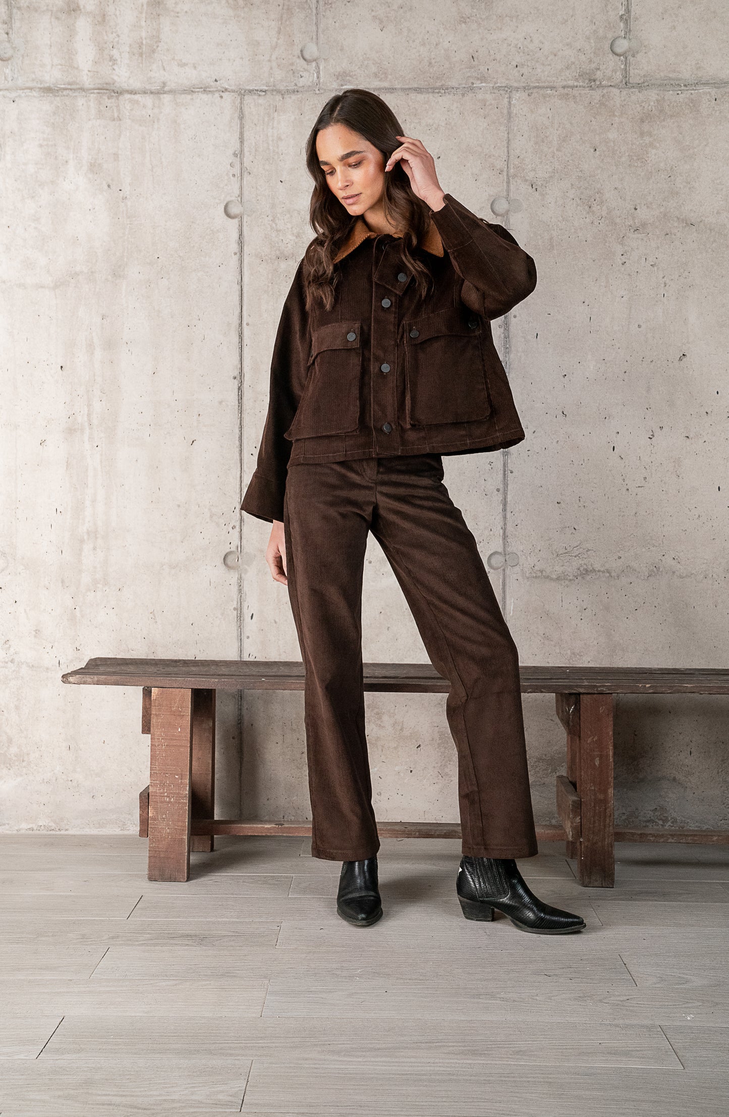 CHAQUETA CARLOTA CHOCOLATE