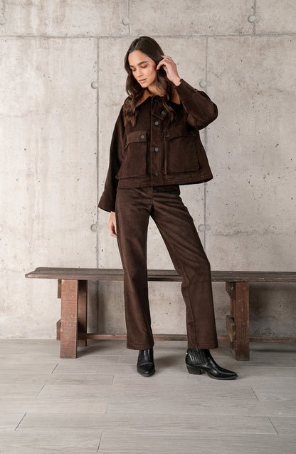 CHAQUETA CARLOTA CHOCOLATE