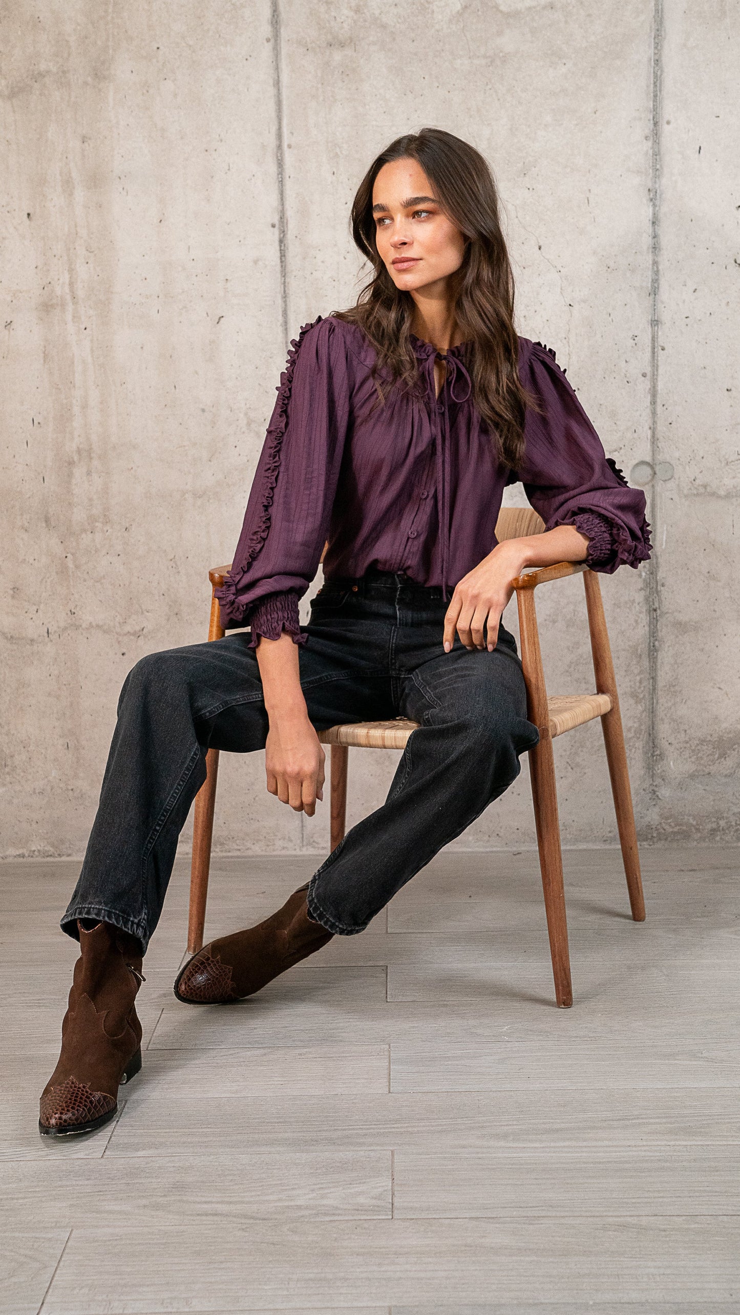 Blusa Julieta Morada