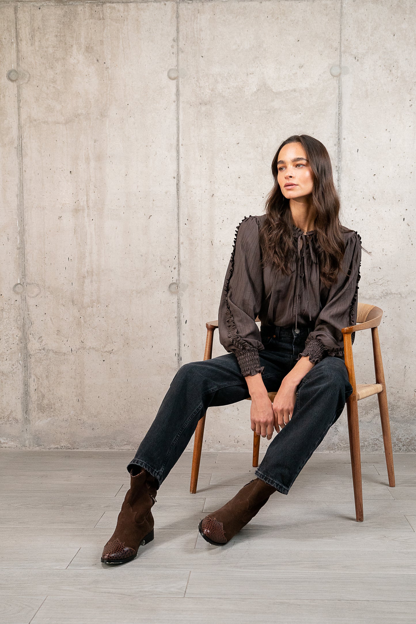 Blusa Julieta Café