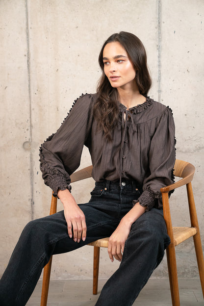 Blusa Julieta Café
