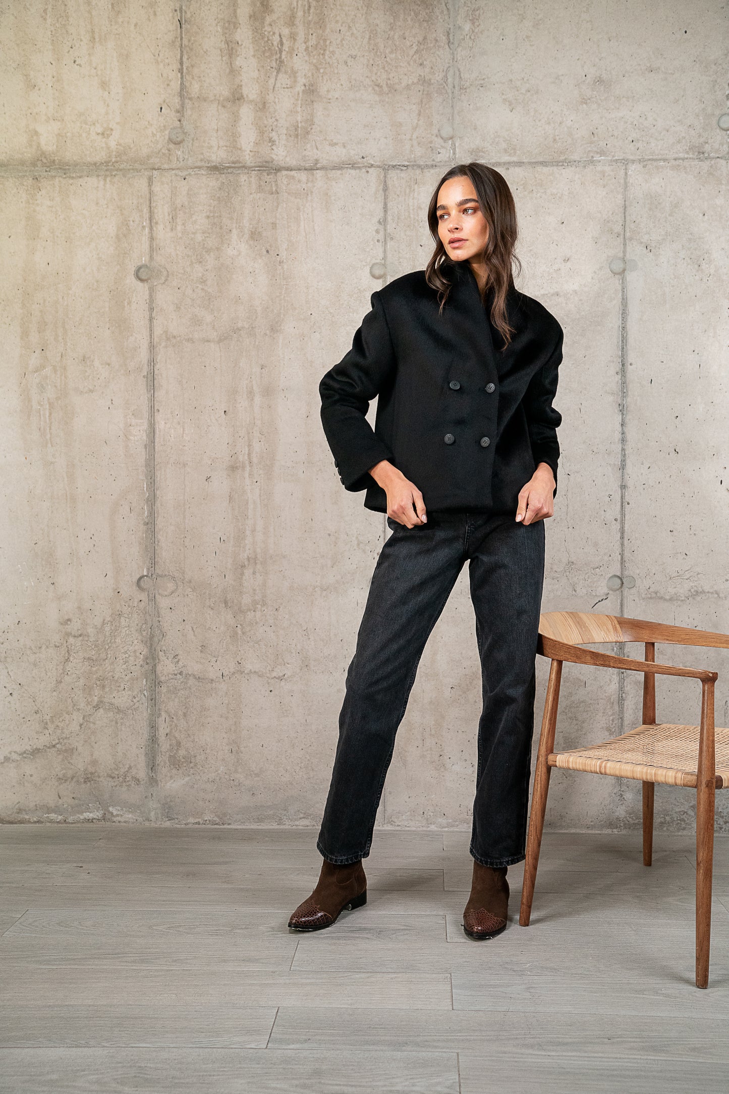 CHAQUETA BIANCA NEGRO 100% LANA PREVENTA: ENTREGA VIERNES 12 DE JUNIO