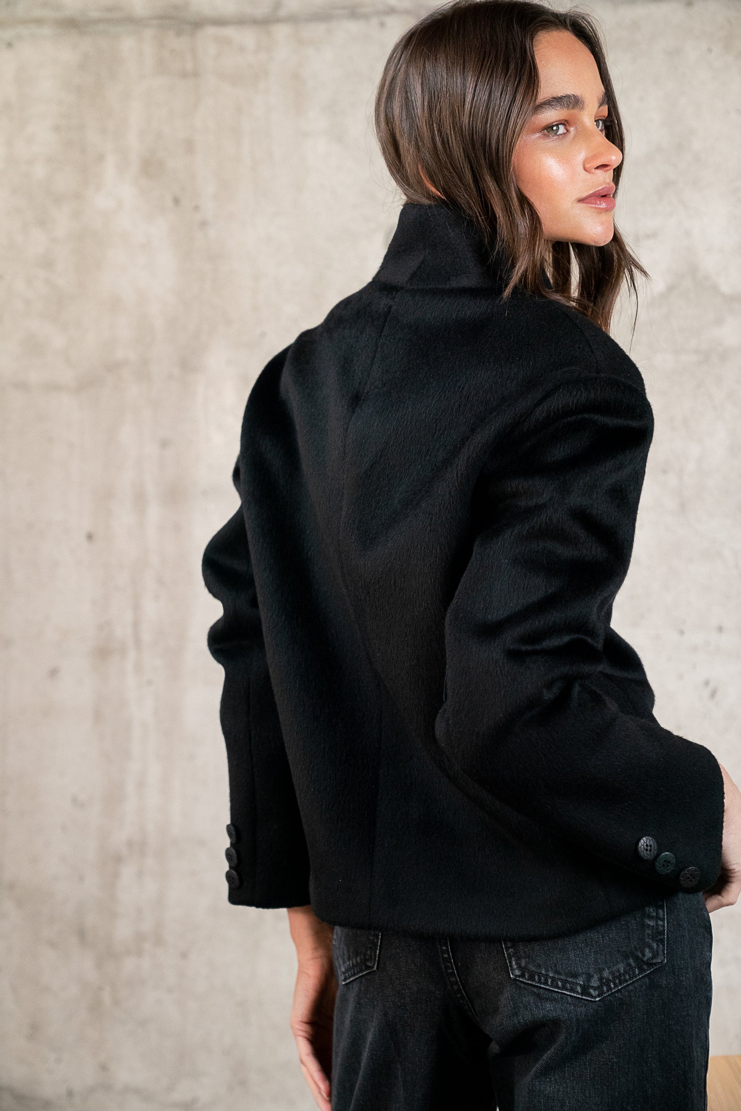 CHAQUETA BIANCA NEGRO 100% LANA PREVENTA: ENTREGA VIERNES 12 DE JUNIO