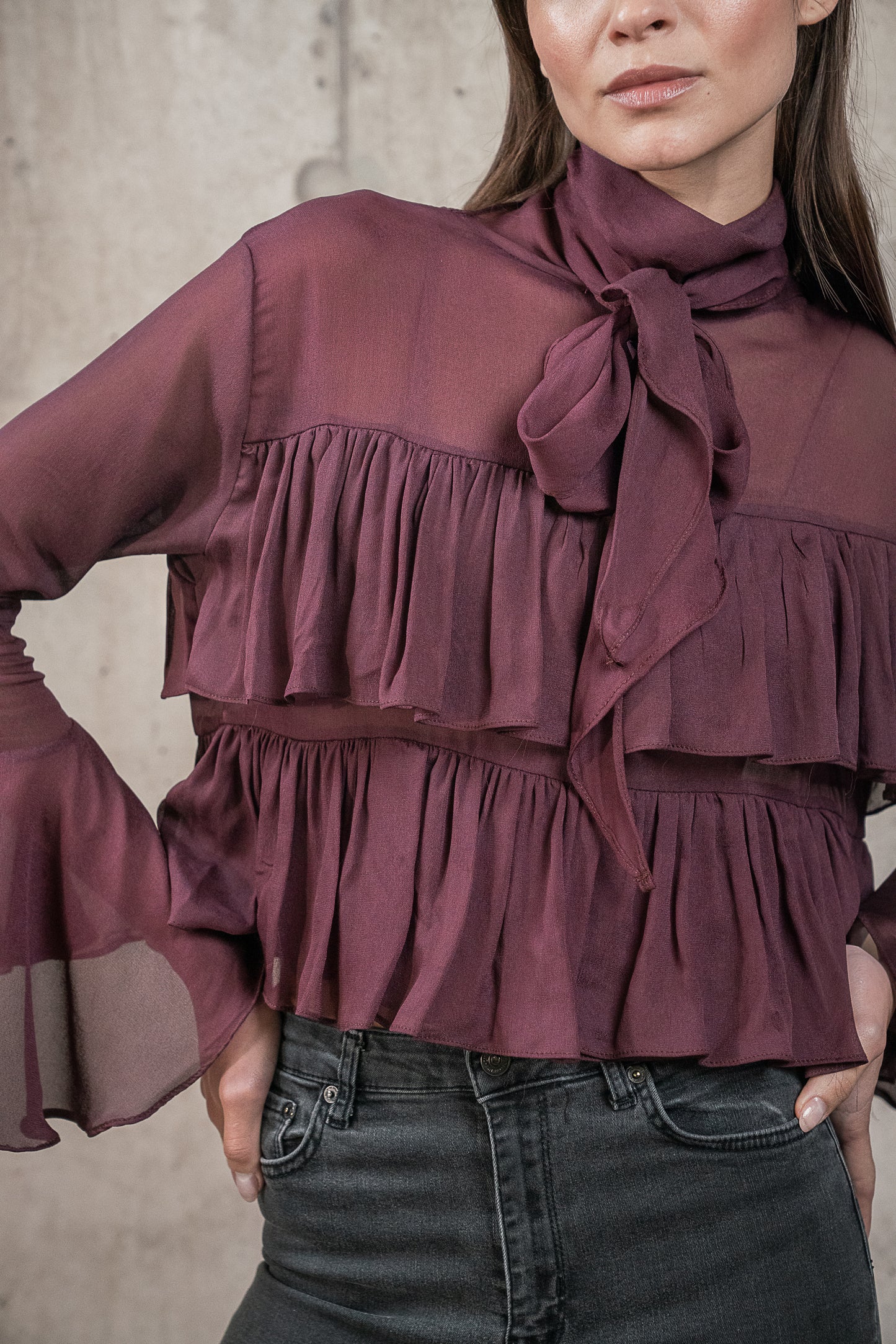 Blusa Rosa Berenjena