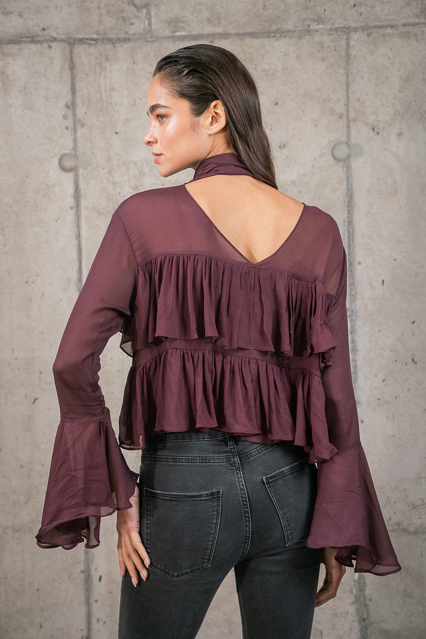 Blusa Rosa Berenjena