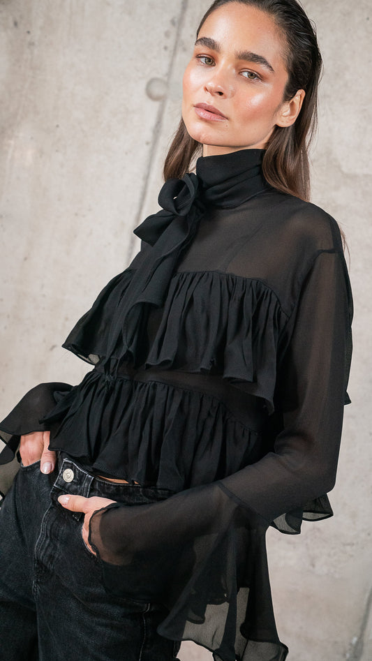 Blusa Rosa Negra