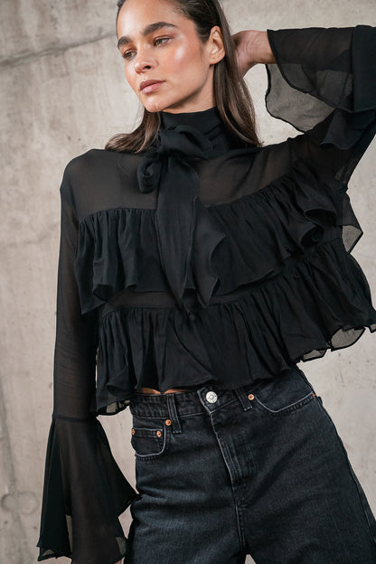 Blusa Rosa Negra