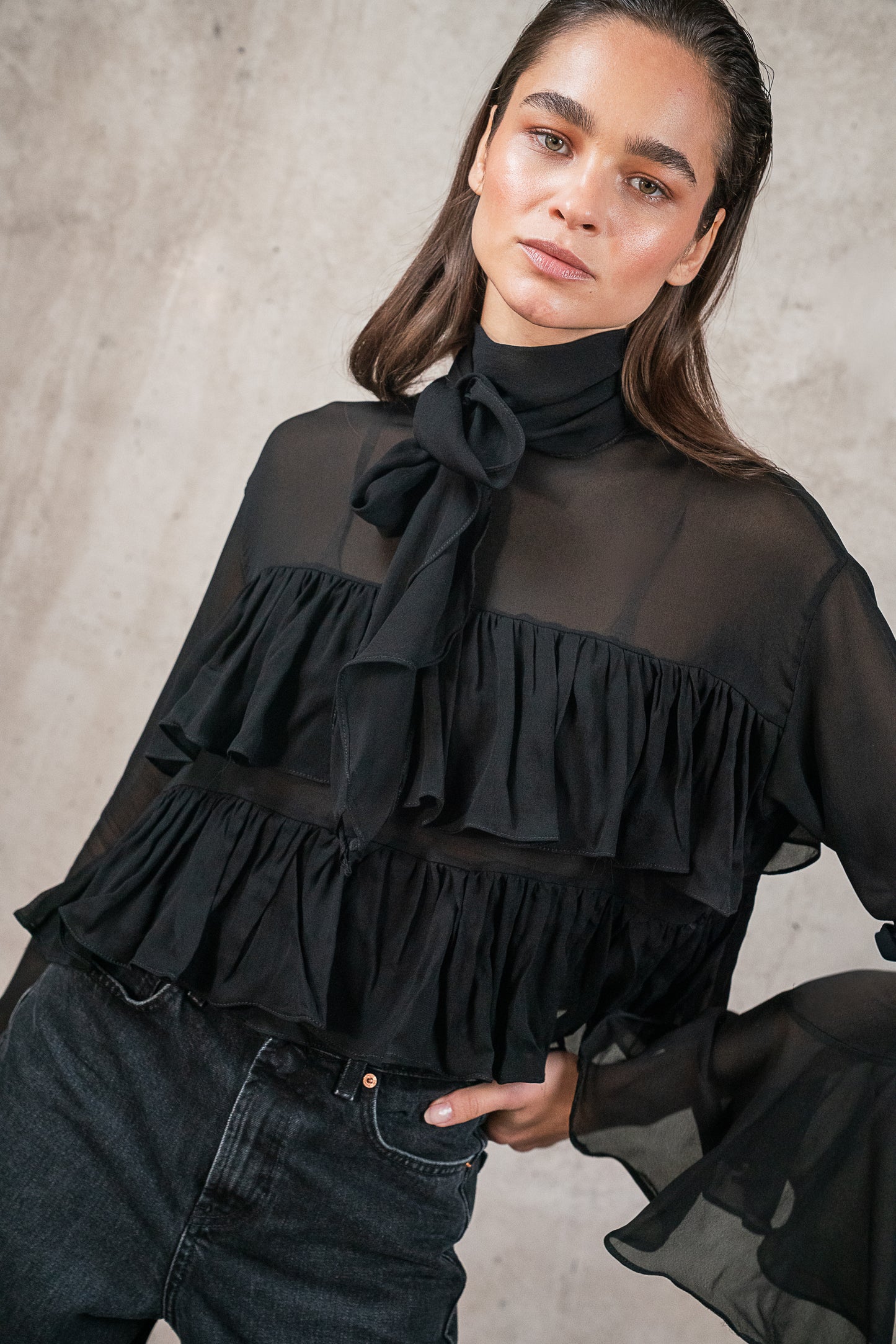 Blusa Rosa Negra