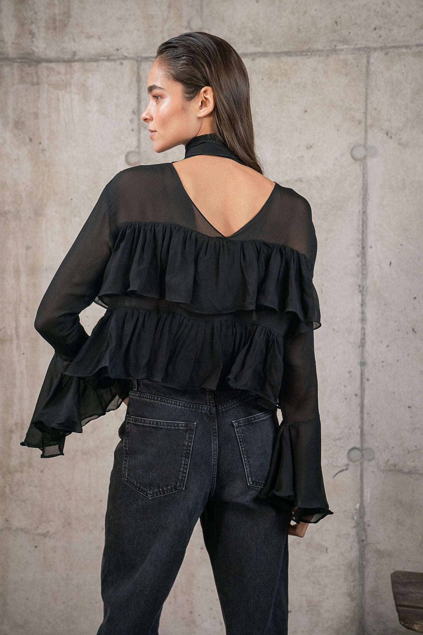 Blusa Rosa Negra