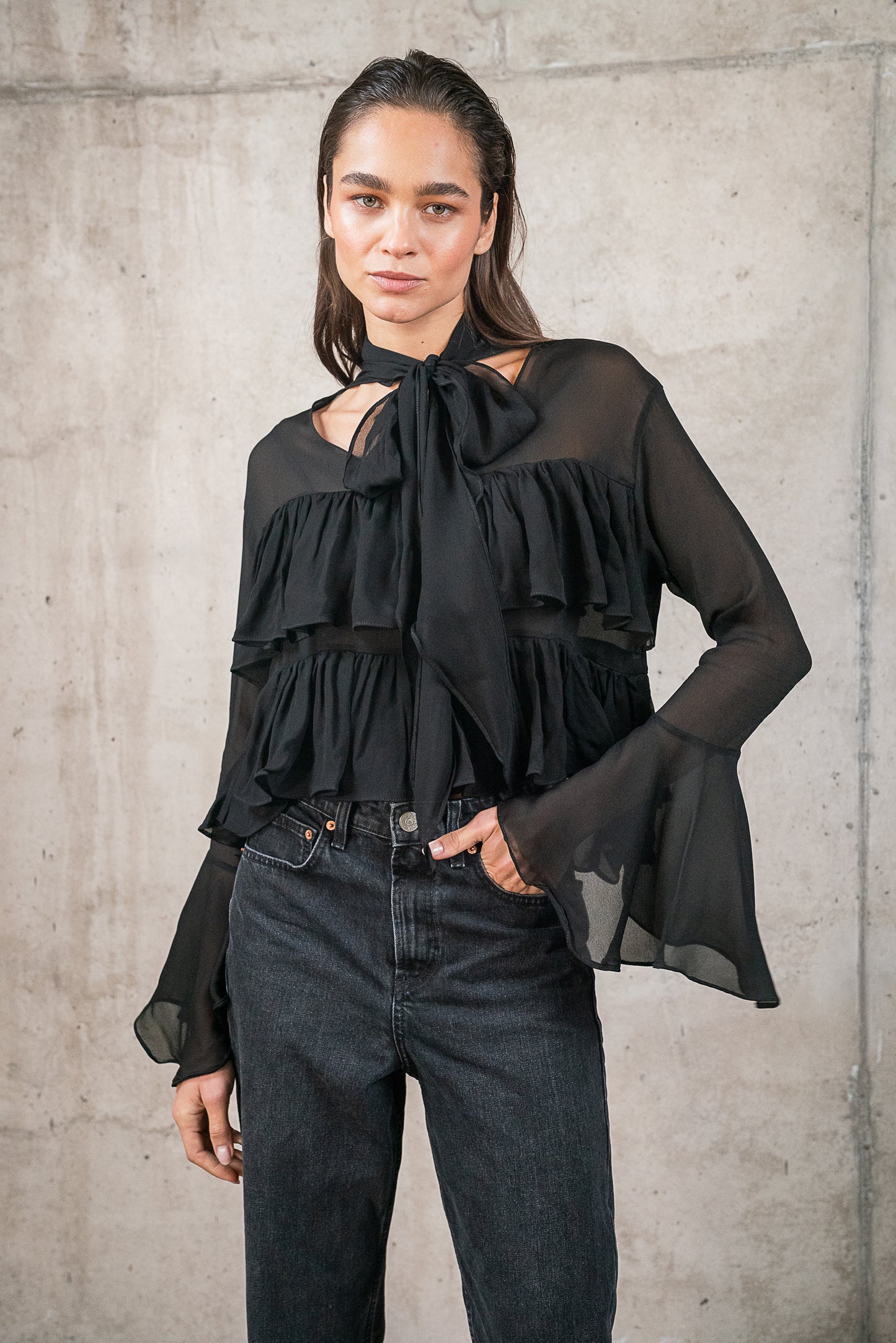 Blusa Rosa Negra