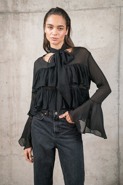 Blusa Rosa Negra