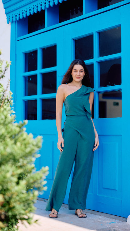 PANTALÓN SARA LINO PETROLEO