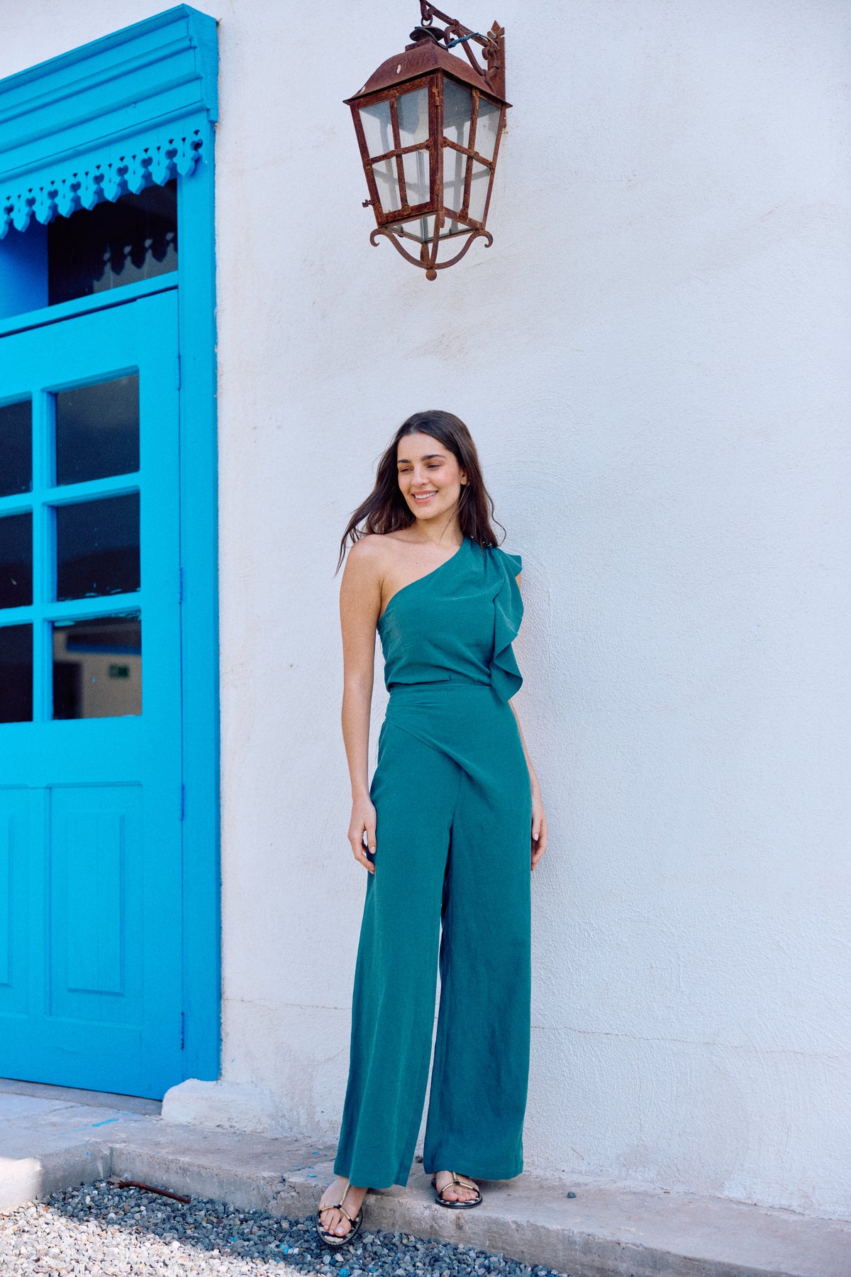 PANTALÓN SARA LINO PETROLEO