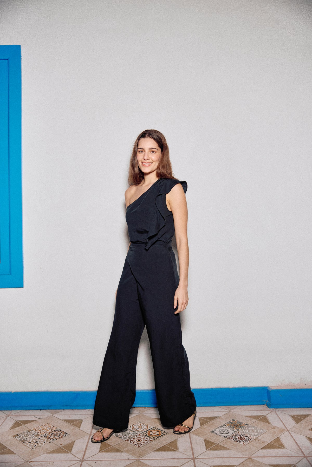 PANTALÓN SARA LINO NEGRO